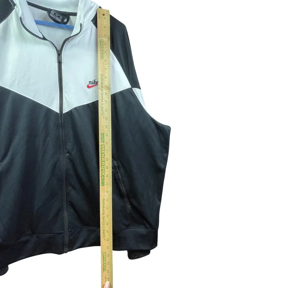Nike Heritage Windrunner Hooded Jacket Mens 2XL Black White